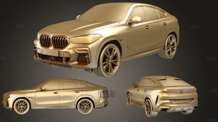 BMW X6 M50i 2020 stl model for CNC
